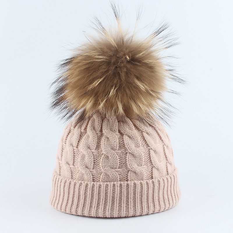 winter hat with big pom pom