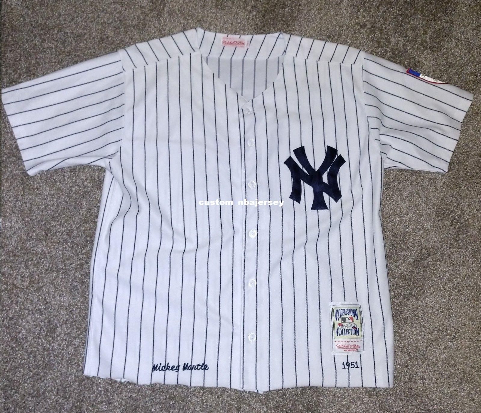 1951 mickey mantle jersey