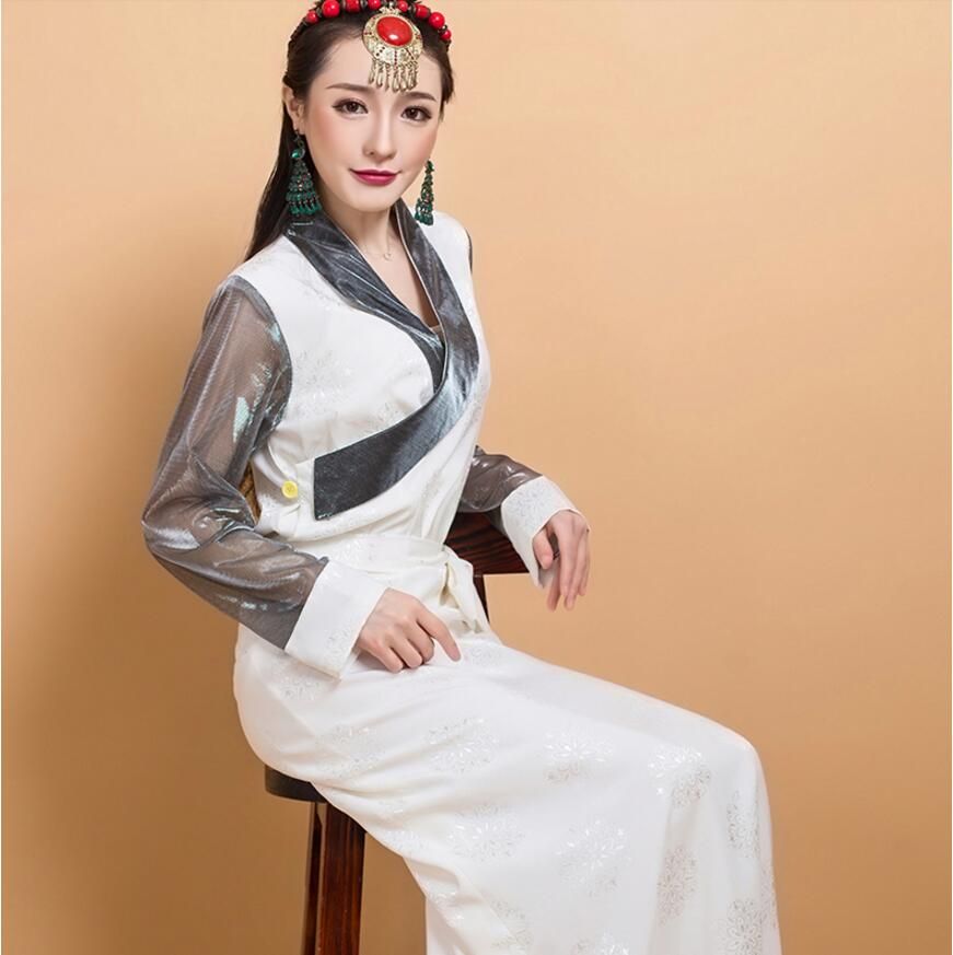 Grosshandel Traditionelle Tibetische Frauen Kleidung Nepal Tibet Tourist Kostume Neue Bora Ando Tibetan Lange Robe Ethnische Art Lhasa Kleid Kleid Von Zzblzl 40 6 Auf De Dhgate Com Dhgate