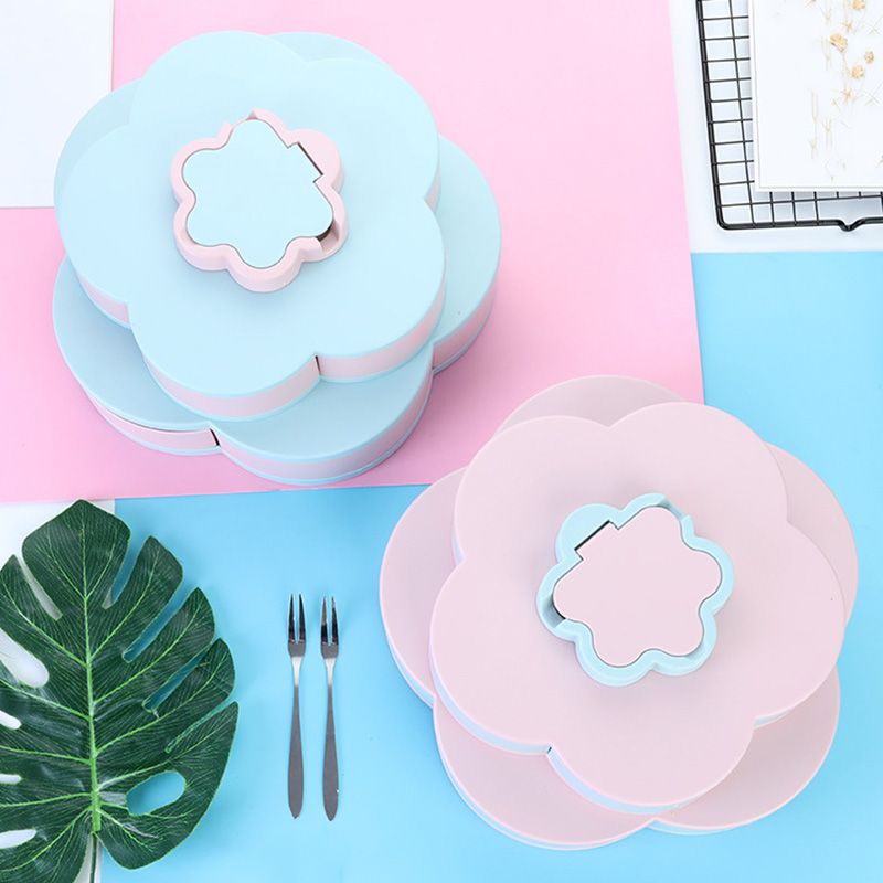 2020 Creative Double Layer Petal Candy Box Nuts Case Snack ...