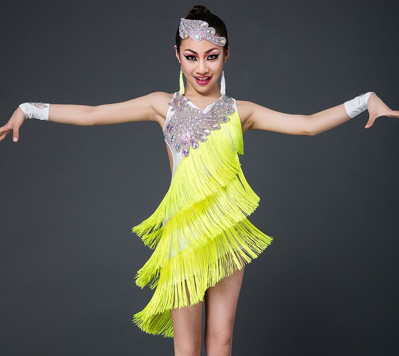 fringe professional latin dance dresses