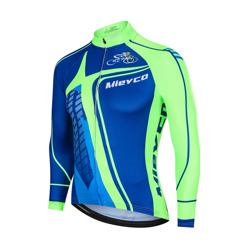 Men/'s Pro Cycling Jersey Long Sleeve Jacket Mountain Road MTB Bike Shirt Maillot