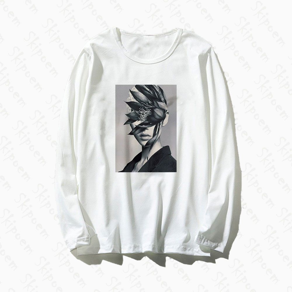 Inner Beauty Flowers T Shirt Women Vintage Korean Style Tumblr
