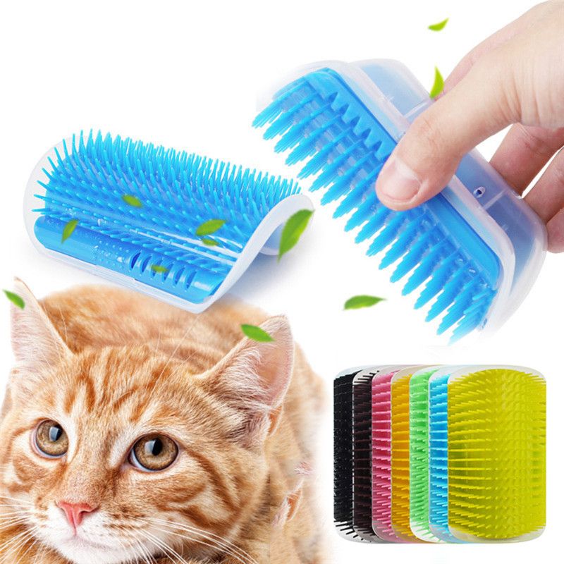 2021 Pet Hair Removal Comb Cats Brush Corner Cat Massage Self Groomer