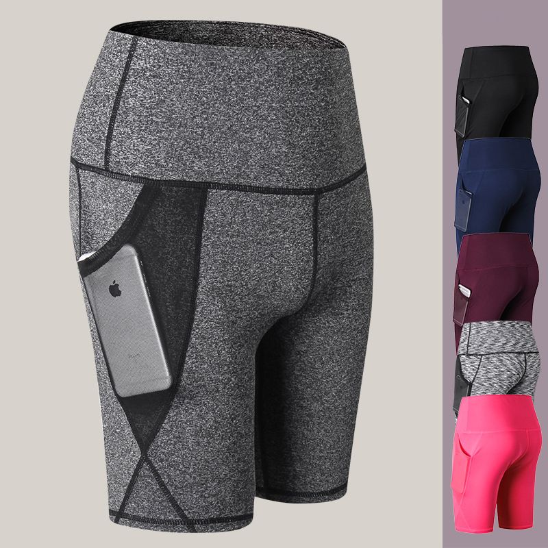 compression shorts with phone pocket