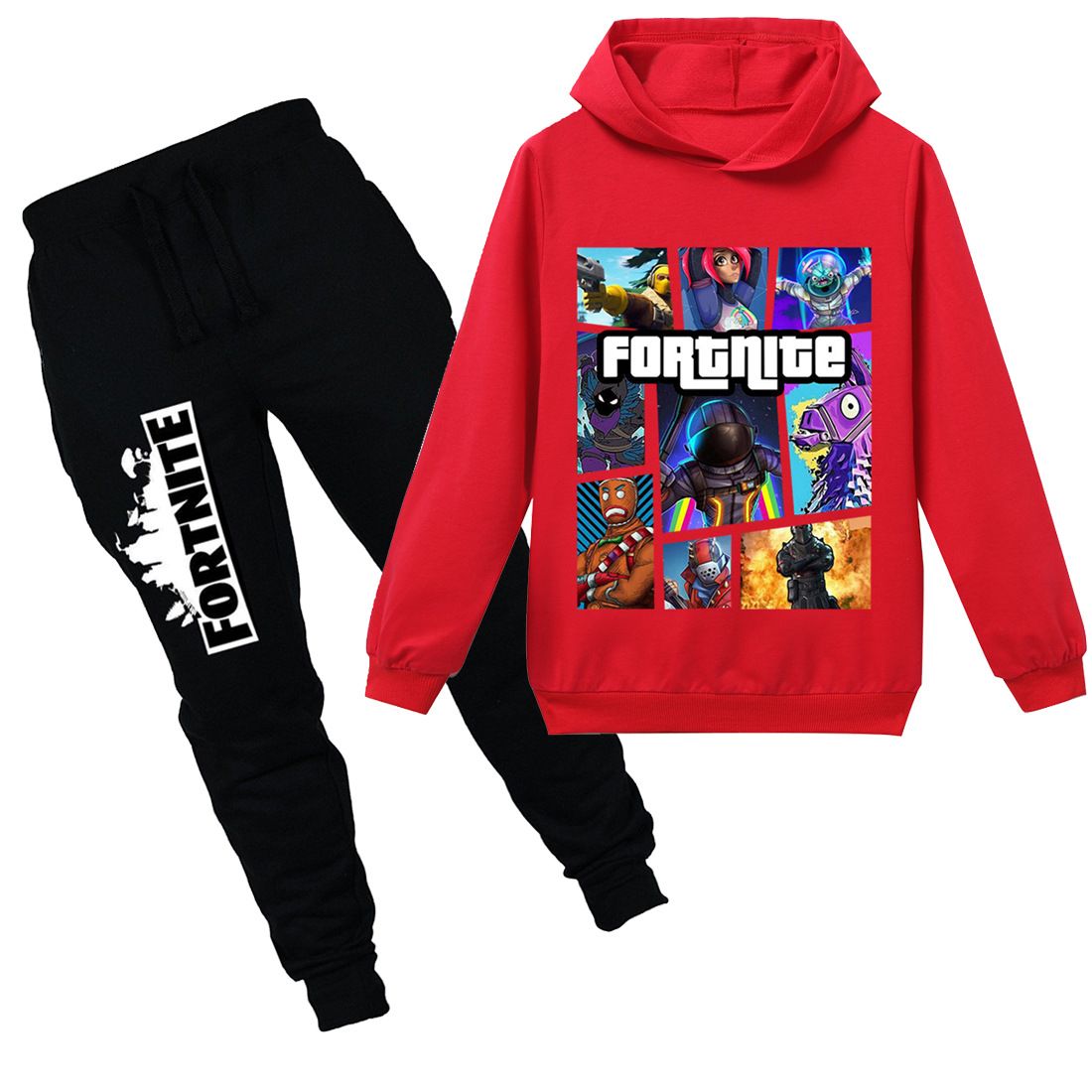 Fortnite Chándal Ropa para niños Conjunto Primavera otoño Niños Trajes Abrigo de invierno + Pantalones Traje Chándal Ropa