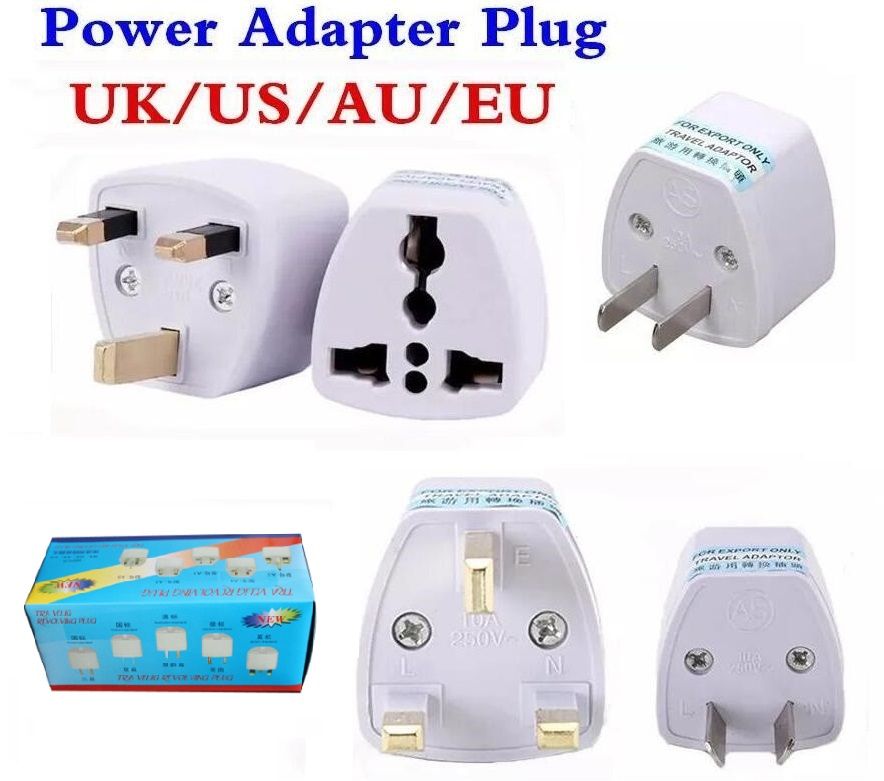 Universal Power Adapters Travel AU US EU UK Plug Charger Adapter