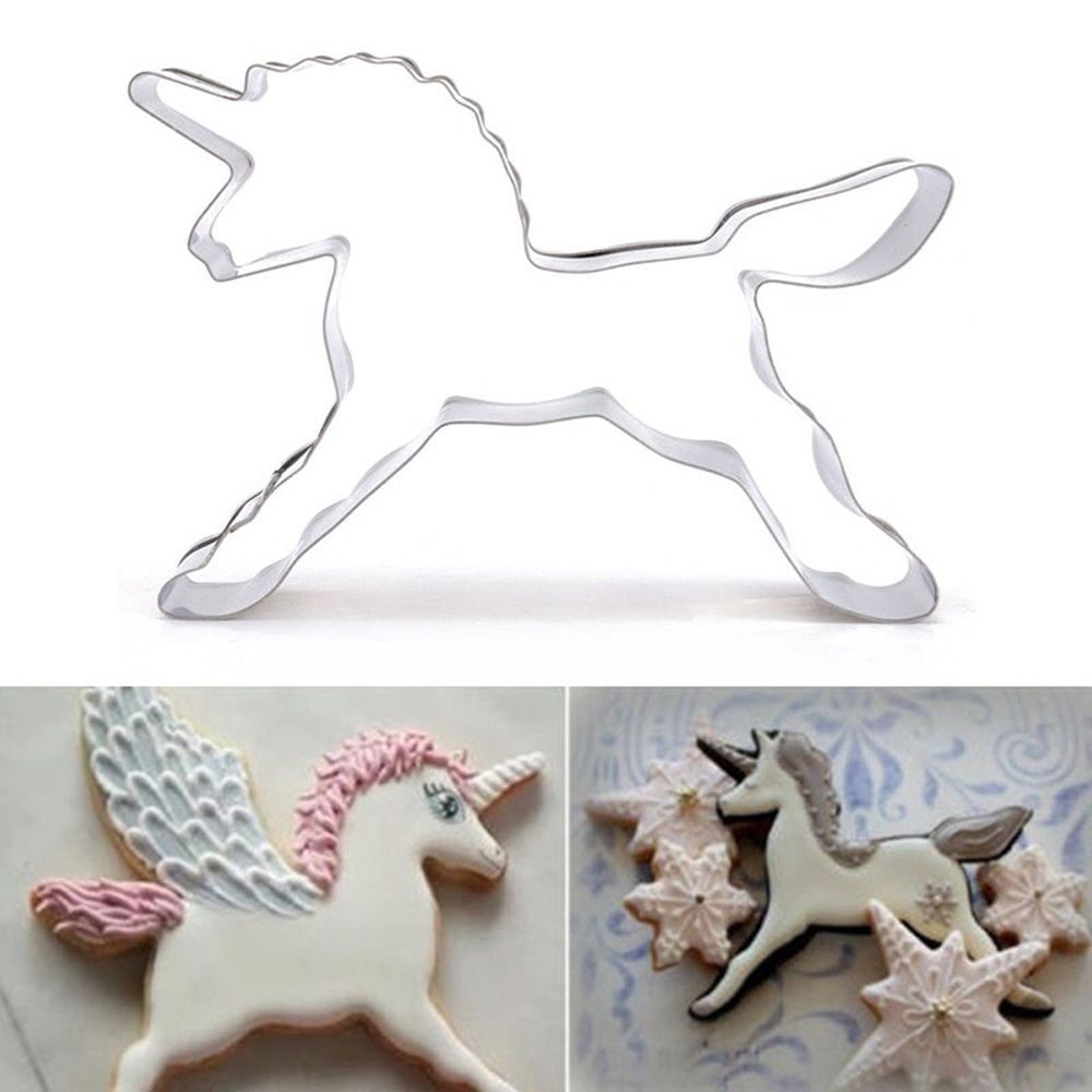 2020 Hot Unicorn Head Cookie Cutter Molds Cake Decorating