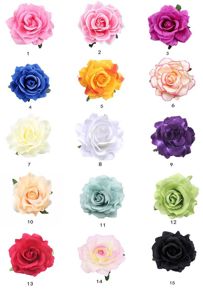 Elegant Rose Hair Clip or Pin in Purple or Red Red Hat Decoration or Hair Clip