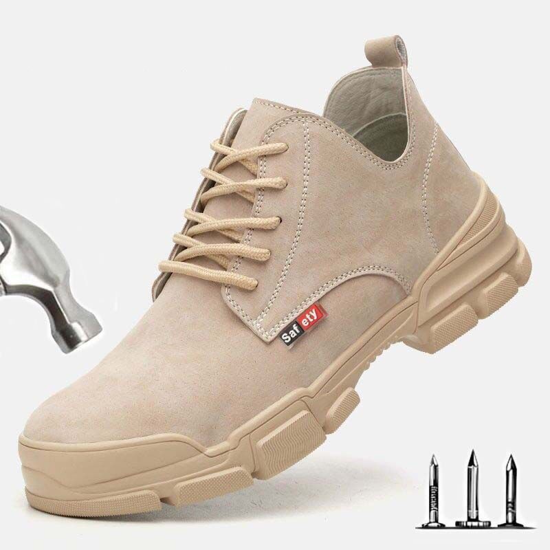 safety shoes leather steel toe cap