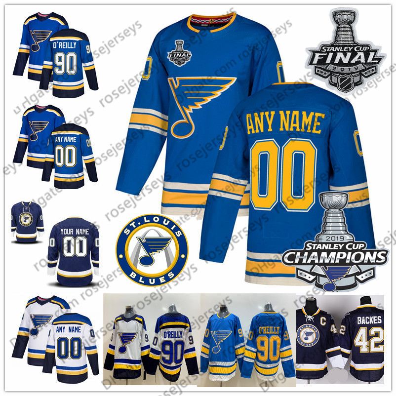 blues backes jersey