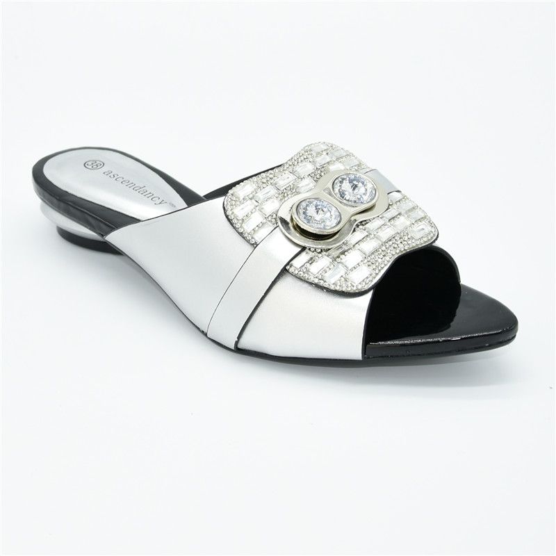 low heel silver peep toe shoes