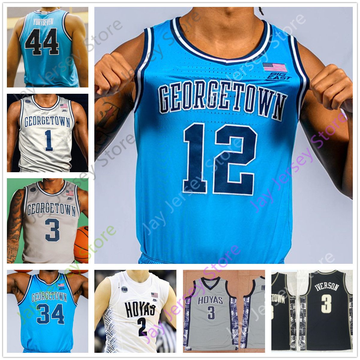 Georgetown Basketball Jersey College 