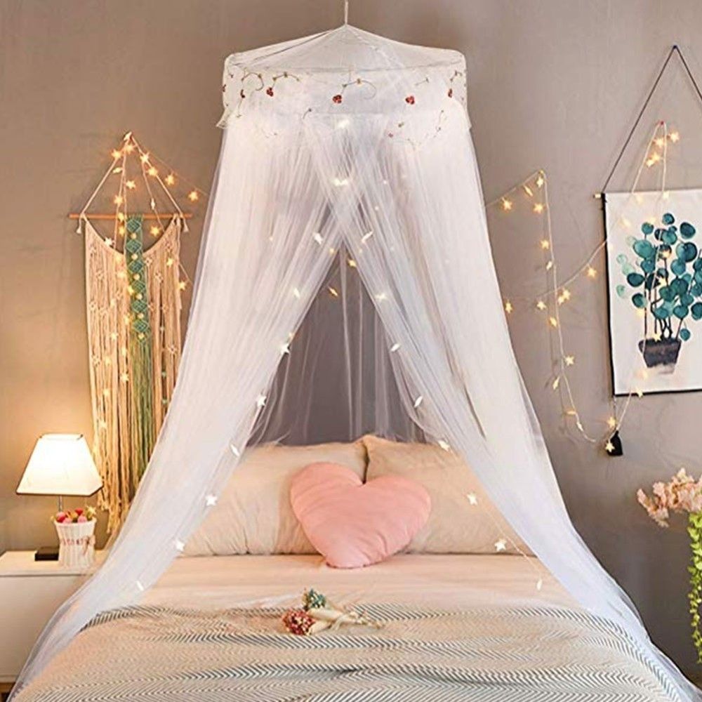 Princess Hung Dome Mosquito Net Romantic Students Repellent Tent Insect Reject Canopy Bed Curtain Lace Round Bedcover Bed Tents Mosquito Net Malaysia