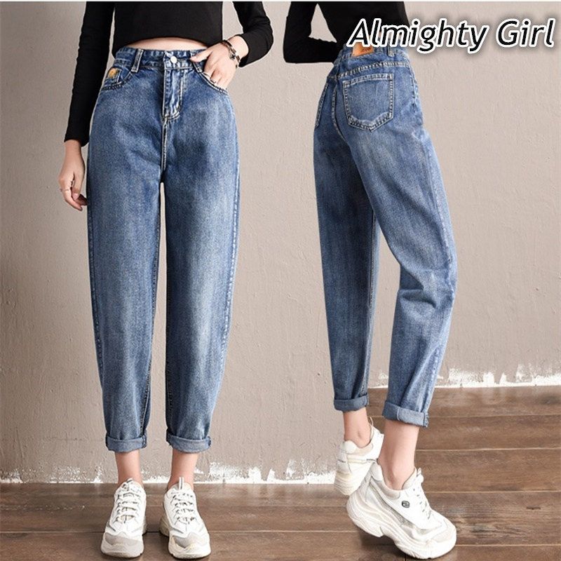 black baggy mom jeans