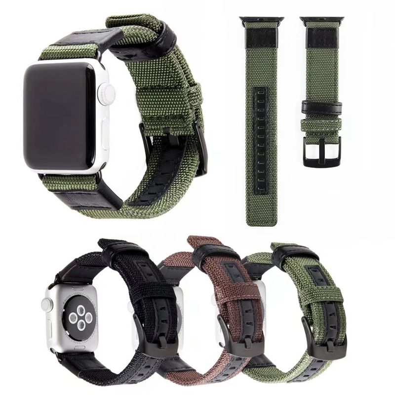 military style apple watch band