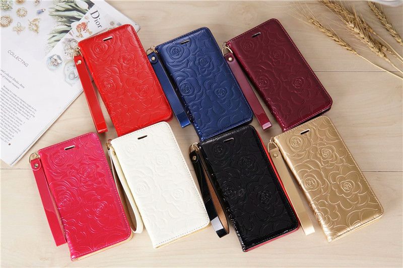 For Iphone 11 Pro Max Phone Case Designer Wallet Leather Case For Iphone X 8 7 Plus Xs Xr Xs Max Wrist Strap Card Flower Protective Case Waterproof Cell Phone Case Best Cell