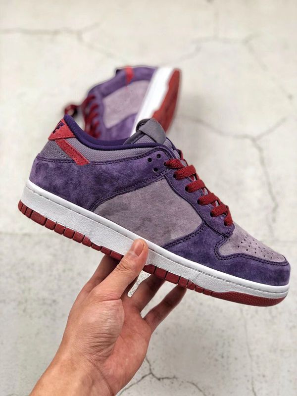 plum color sneakers
