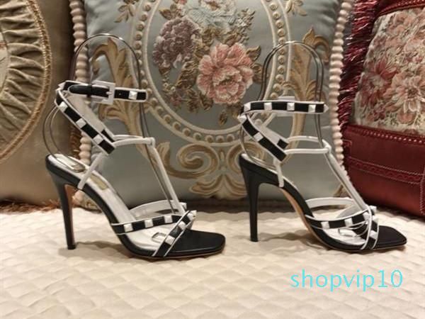 studded gladiator sandals heels