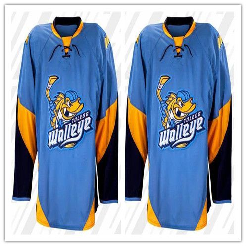 Custom 2020 men Toledo Walleye Hockey Jersey Embroidery Stitched