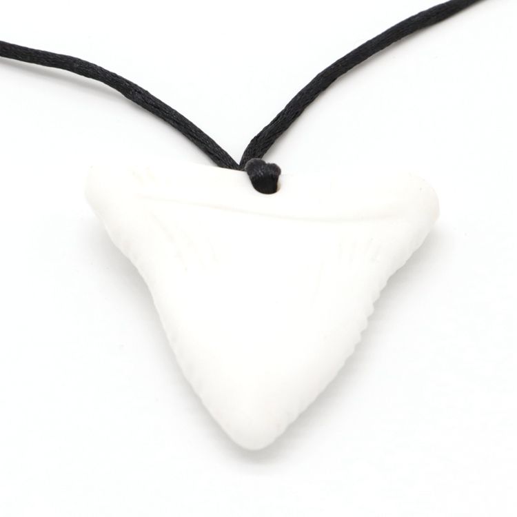 shark tooth chew necklace