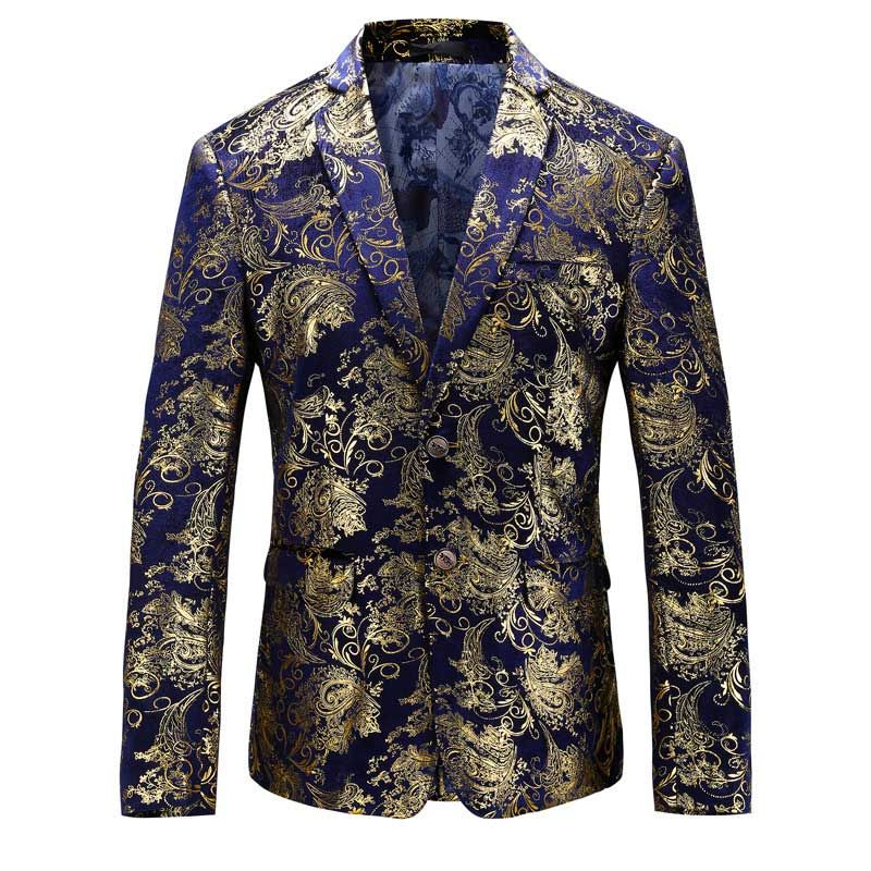 gold smoking jacket