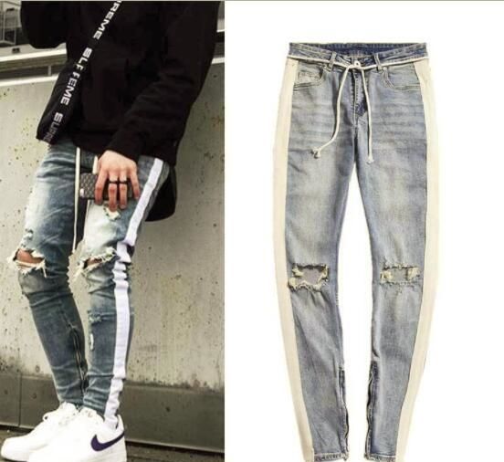 elastic ankle jeans mens