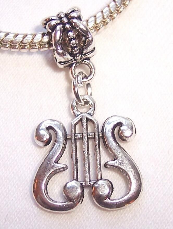 100pc Tibetan Silver Music Note Charm Pendant For DIY Earrings//Bracelet Bulk