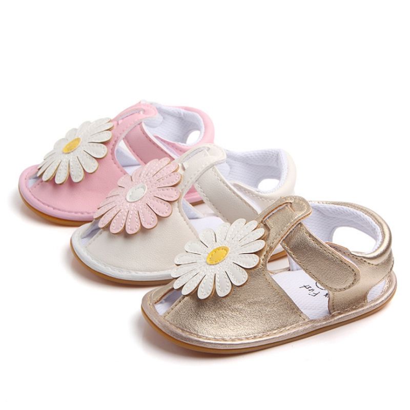Randolly Toddler Shoes,Infant Kids Baby Girls Flower Casual Single Princess Shoes Summer Beach Sandals