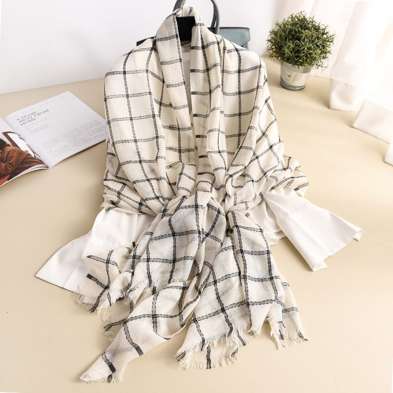 thin plaid scarf