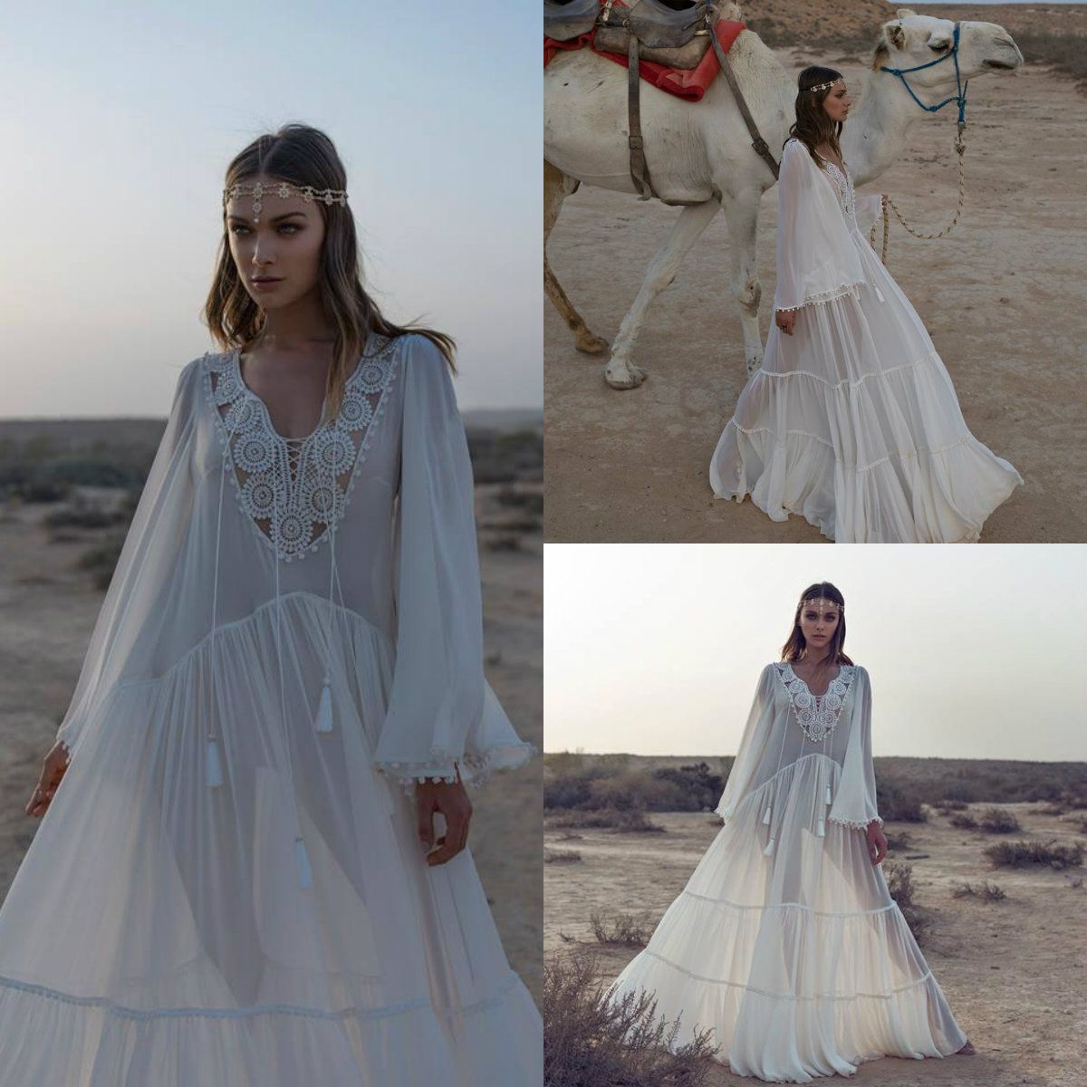 Compre Asaf Dadush Vestidos De Novia Vintage Encaje V Cuello Ilusion Gasa Manga Larga Tallas Grandes Vestido De Novia Bohemio Vestidos De Novia Baratos A 94 75 Del Huifangzou Dhgate Com