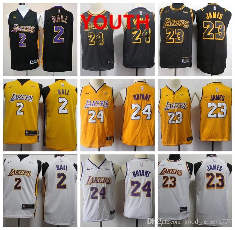 Youth Kids Los Angeles Lakers Jersey 