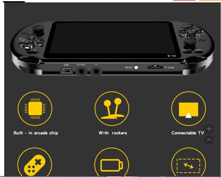 ultimate retro handheld game console x12