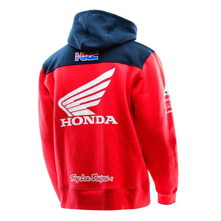 honda troy lee designs moletom com capuz