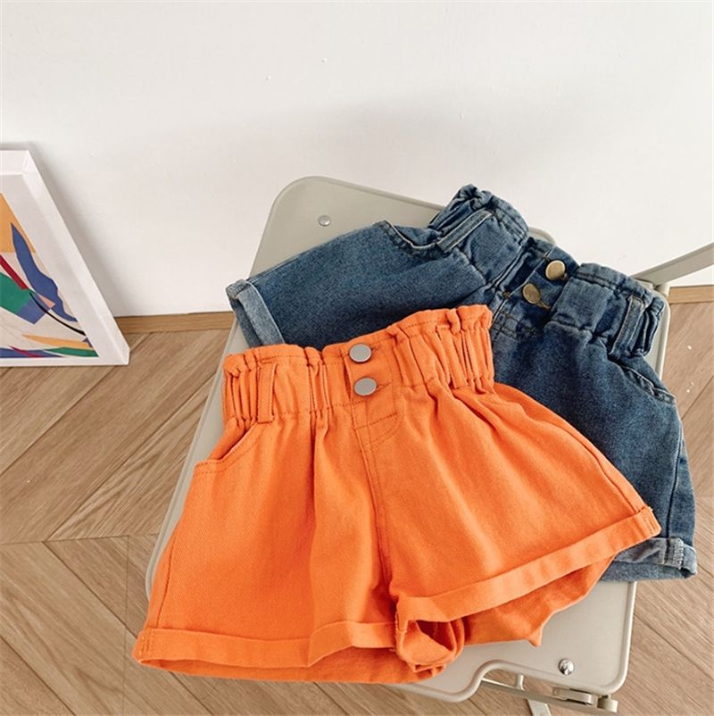 short jeans laranja
