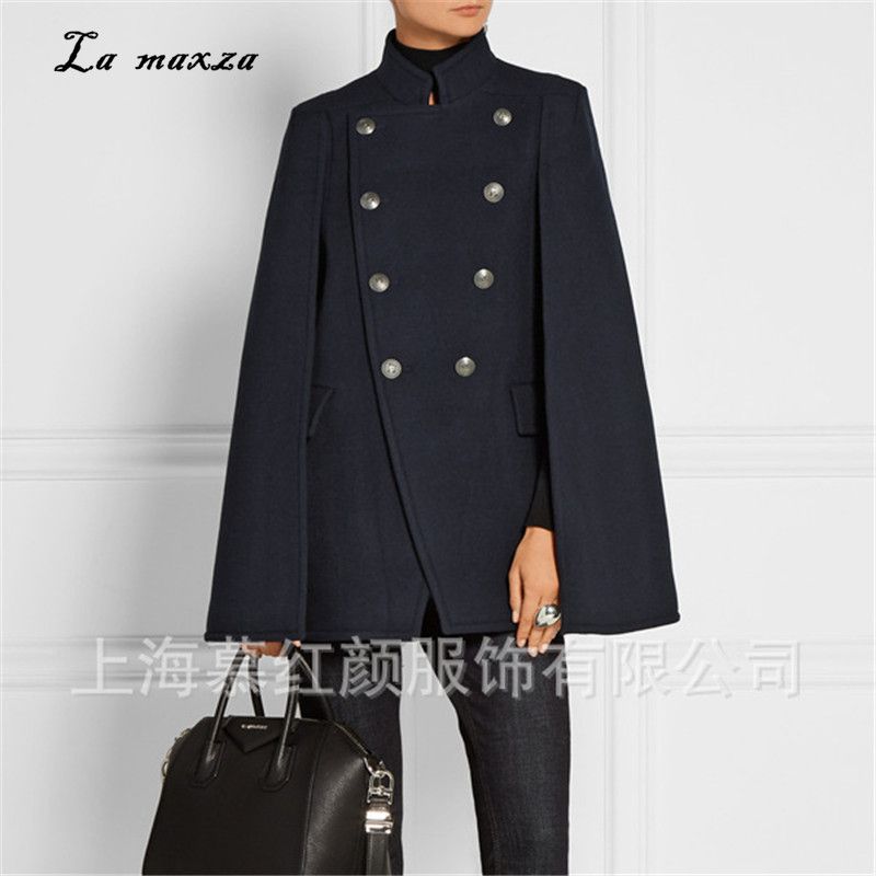 2020 Women Winter Cape Coat Wool 2018 Vintage Elegant Clothes Loose Fashion Outwear Long Cape Coat From Happylights 50 48 Dhgate Com