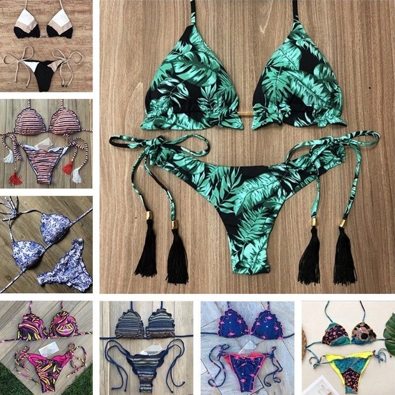 designer print bikini