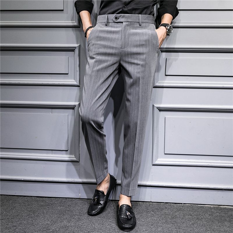 business casual striped pants
