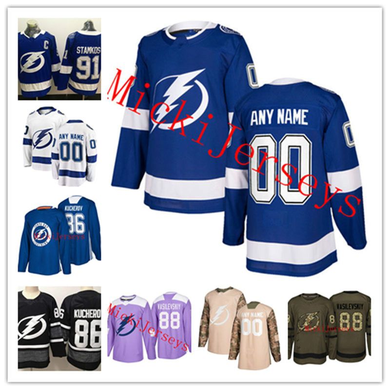 tampa bay lightning custom jersey