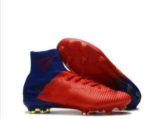 Adjuntar a fractura Disfraces Zapatos de fútbol de diseño Red Rainbow blanco rojo Mercurial Superfly V FG  Botines de fútbol