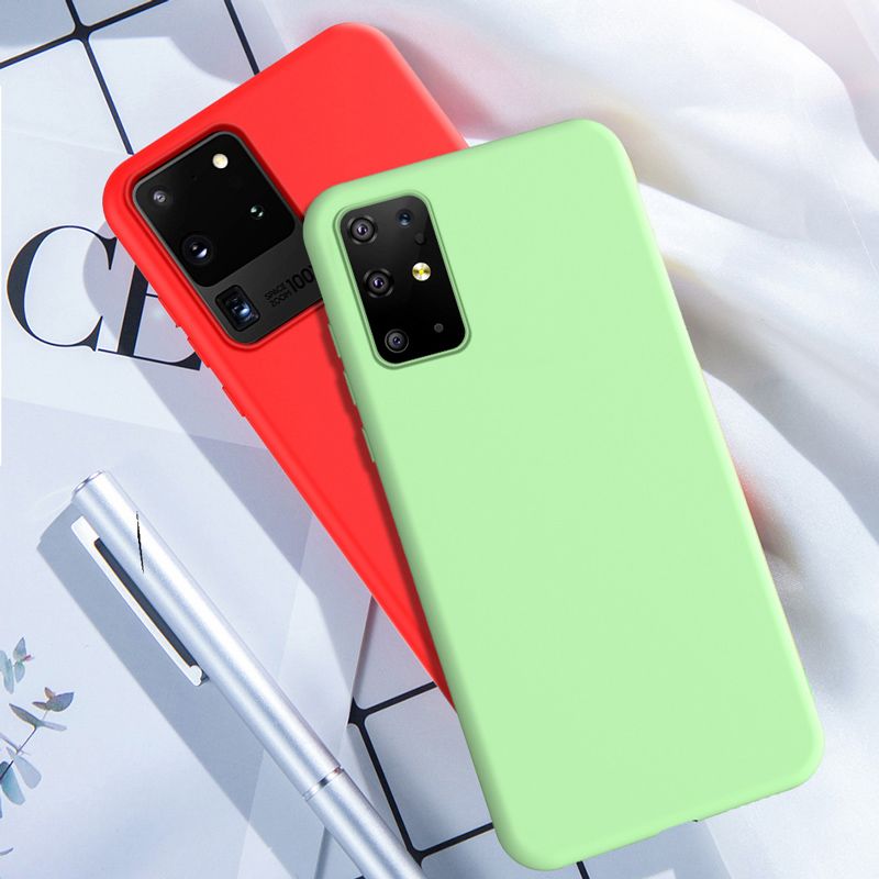 Saldos Online De Cases Para Celulares Para O Caso De Silicone Líquido Macia  Capa Para Samsung Galaxy S20 Além Disso A51 A71 A50 S10 5G S9 S8 Plus Nota  8 9 10