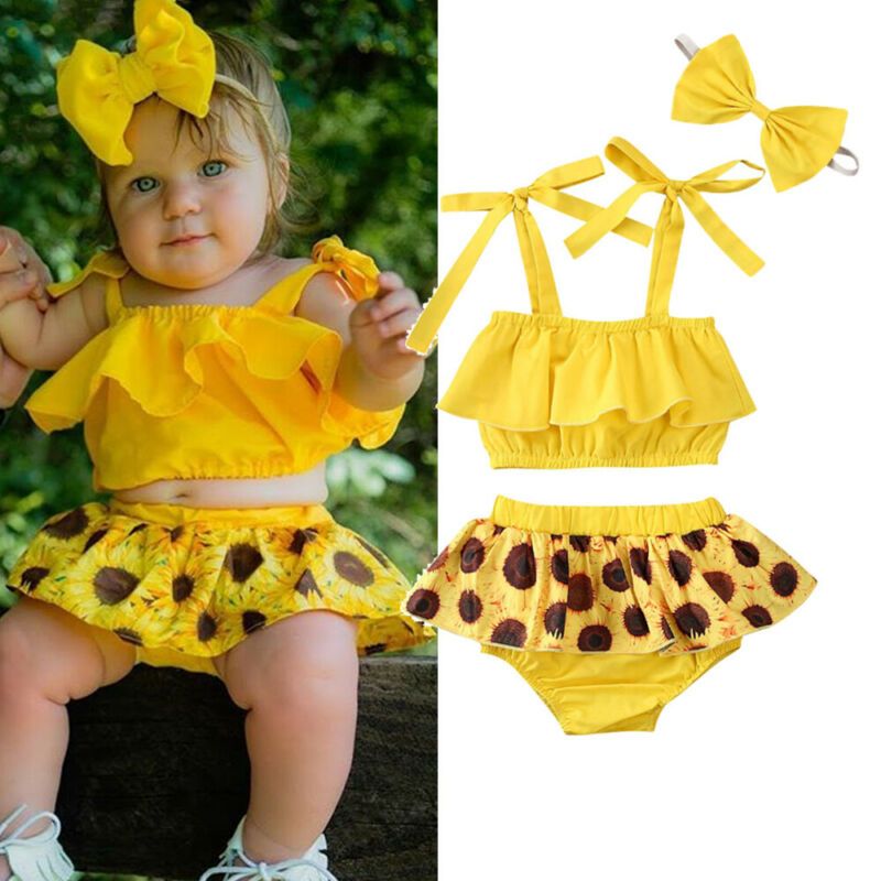 sunflower dress baby girl