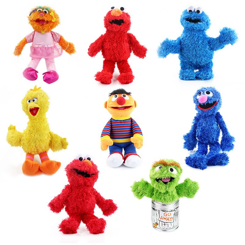 sesame street plush characters