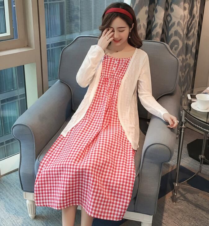 maternity dress with cardigan