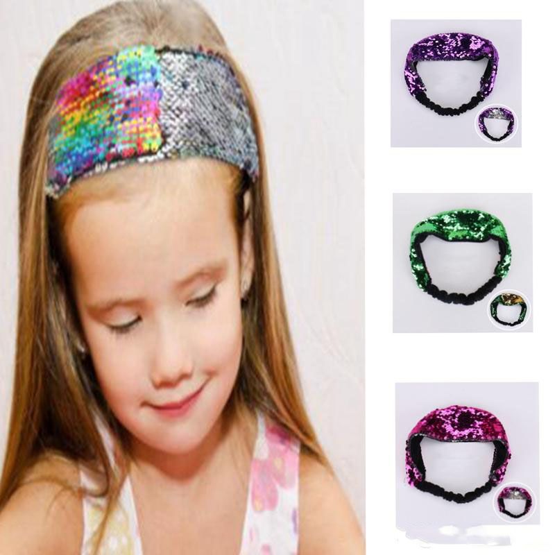 Mermaid Childrens Baby Print Cross Hair Band Photo Headband Simple
