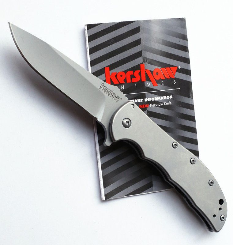 Wholesale Kershaw 3655 Cryo Grey Titanium Tactical Folding Knives