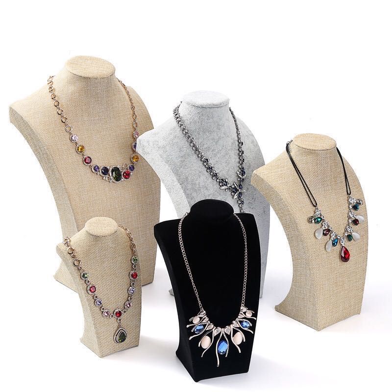 Jewelry Rack Holder Choker Jewellery Store Display Bust Stand for Jewelry Accessories Bracelet Pendant Necklace Chain