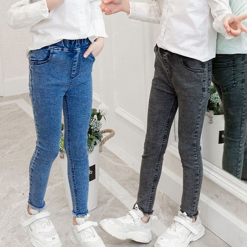 Pantalones de Niñas Pantalón de arco de Jean Legging elegante con ropa de niña nuevo