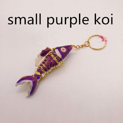 purple koi key ring