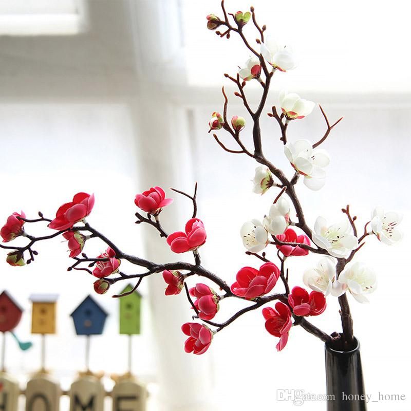 Artificielle Prune Fleur Faux Branche Fleur Pour Maison Mariage Fête Décoration